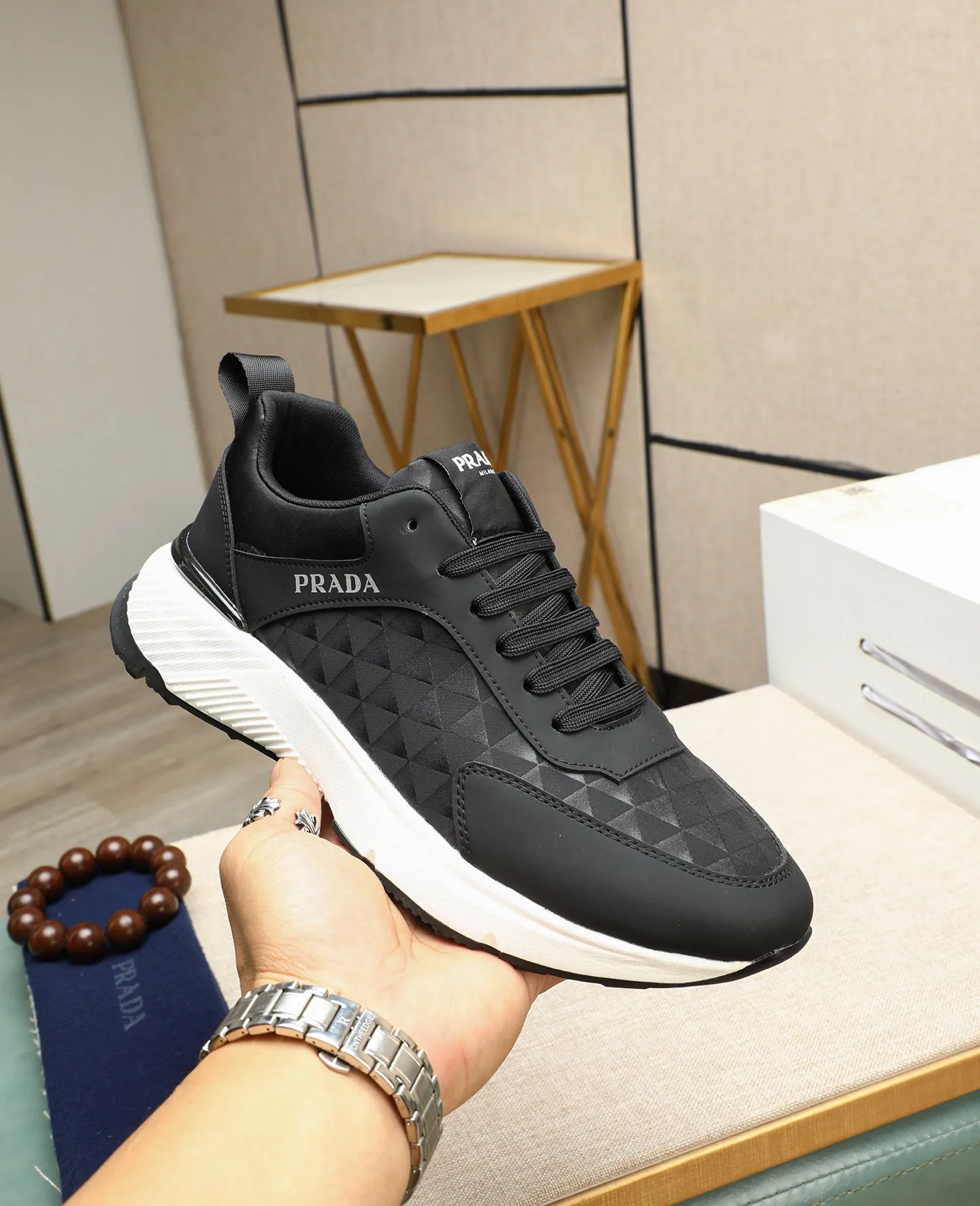 Men's men's shoes💰460🌹🌹[PRADA—Prada] new model🙈original replica! 👟👟👟The uppers are made of top-notch workmanship from Italy🇮🇹Imported calfskin❗️Genuine leather lining@Suitable for travel, the original version has an enlarged engraved sole, making it suitable for all kinds of travel, showing low-key luxury. Let quality speak for itself. Color: Size: 38-44